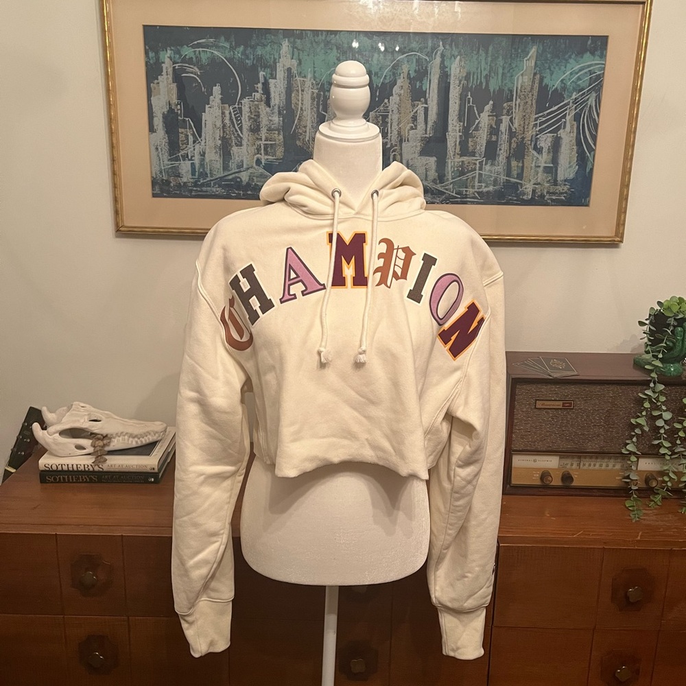 Copy paste champion cropped hoodie